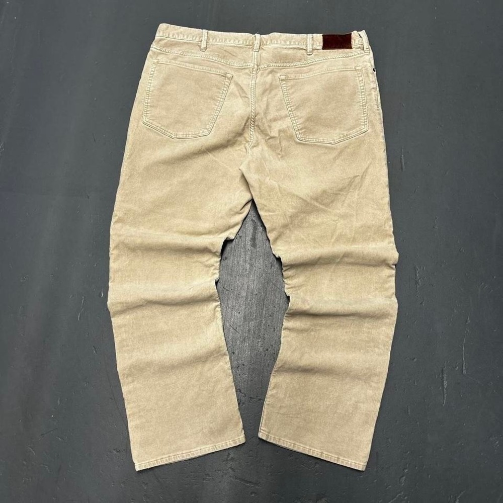 Men's vintage Polo Ralph Lauren tan baggy straight leg corduroy trousers pants